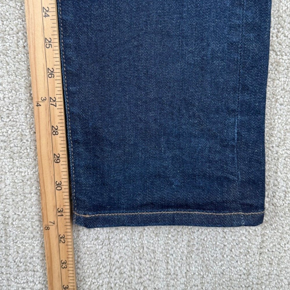 Uniqlo Mens 34x32 Selvedge Denim Slim Straight Stretch Blue Jeans - Picture 10 of 12